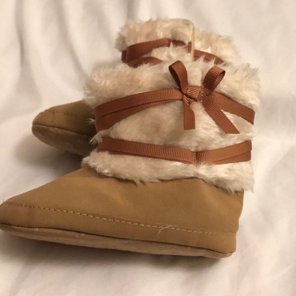 Toddler Faux Fur/Suede Booties